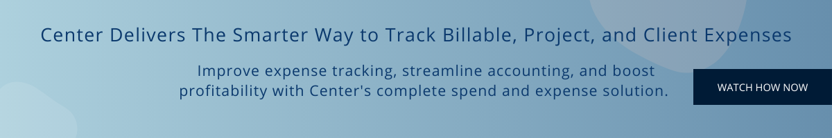 How to track billable expenses with Center expense management