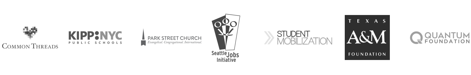 A collection of logos of non-profits that use Center