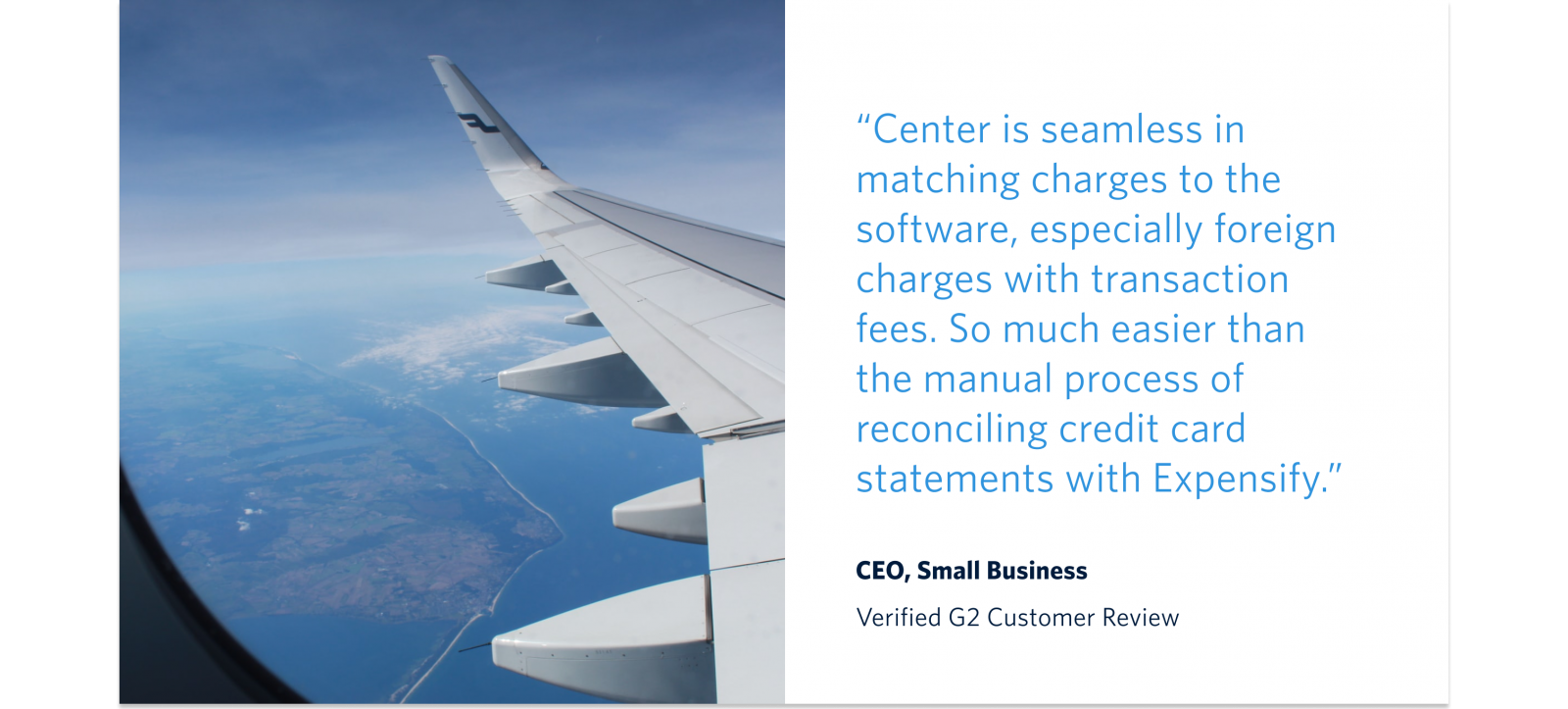 A G2 Customer Review of Center for Business Travel Expenses
